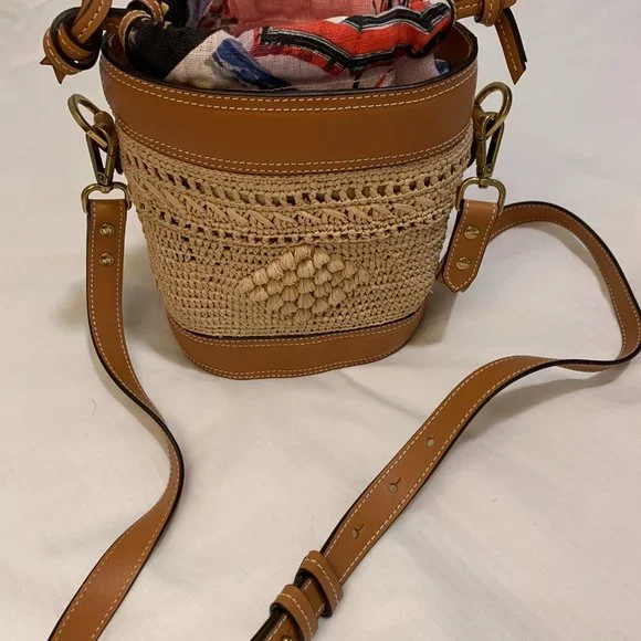 Zimmermann | Bags | Zimmermann Raffia Bucket Bag | Poshmark
